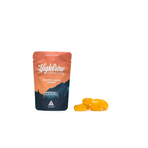 Photograph of product: Highbrow | Pineapple Mango | Gummies | 100mg