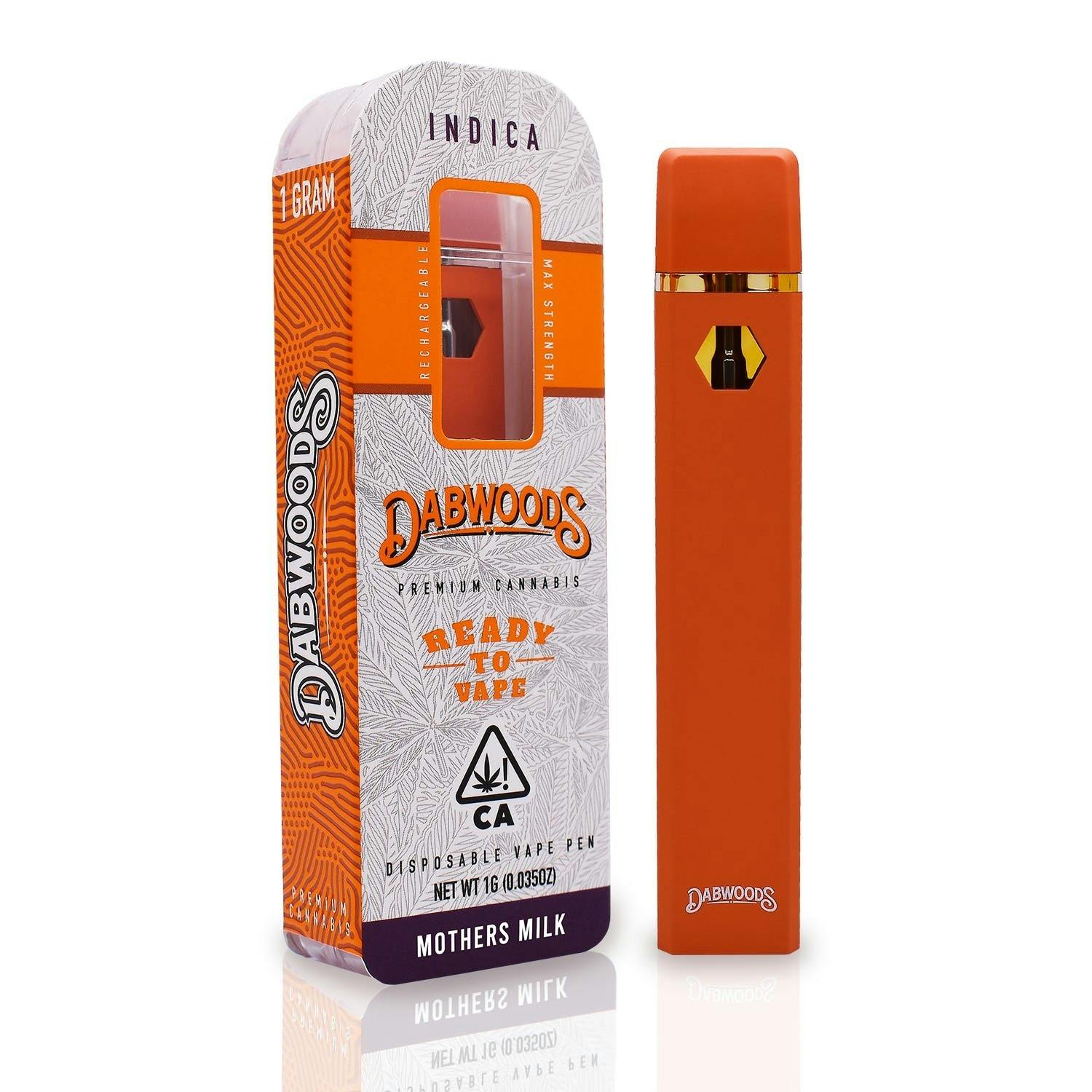 Photograph of product: Dabwoods - Mothers Milk 1g Disposable Vape