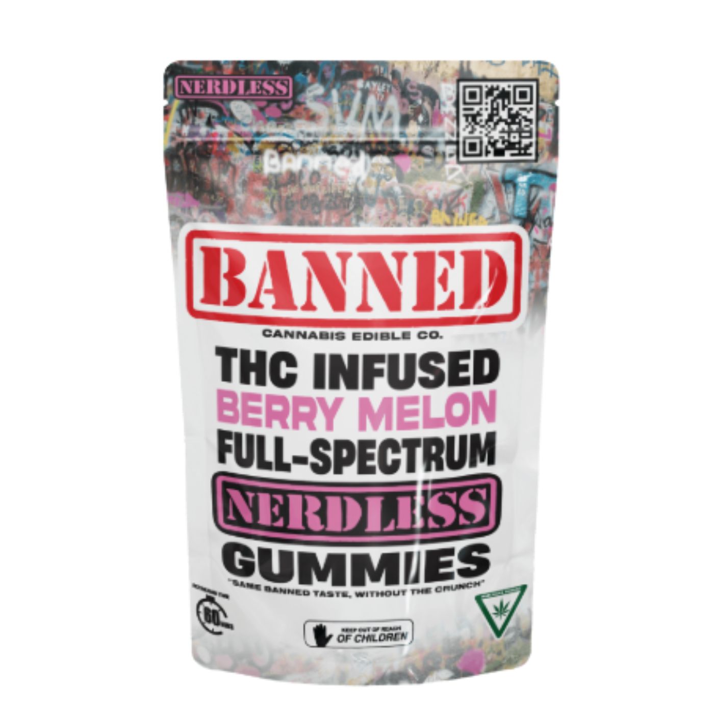 Photograph of product: Banned - Berry Melon Nerdless 200mg 4pk