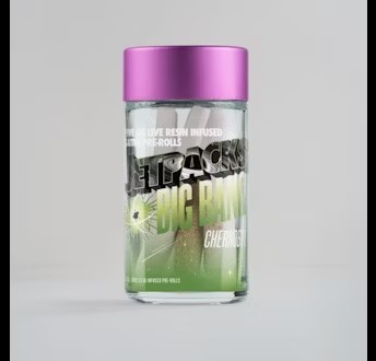 Photograph of product: JETPACKS | BIG BANG | CHERNOBYL | INFUSED PRE-ROLLS | 2.5G(5PK)