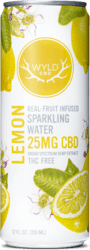 Photograph of product: Beverage Wyld CBD Sparkling Water - Lemon - 25mg - NWC