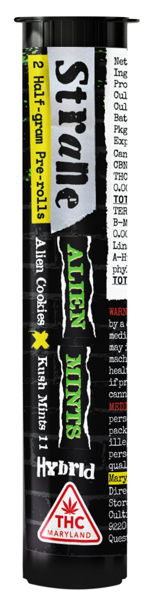 Photograph of product: Alien Mintz 2-Pack Pre-Roll | 1g