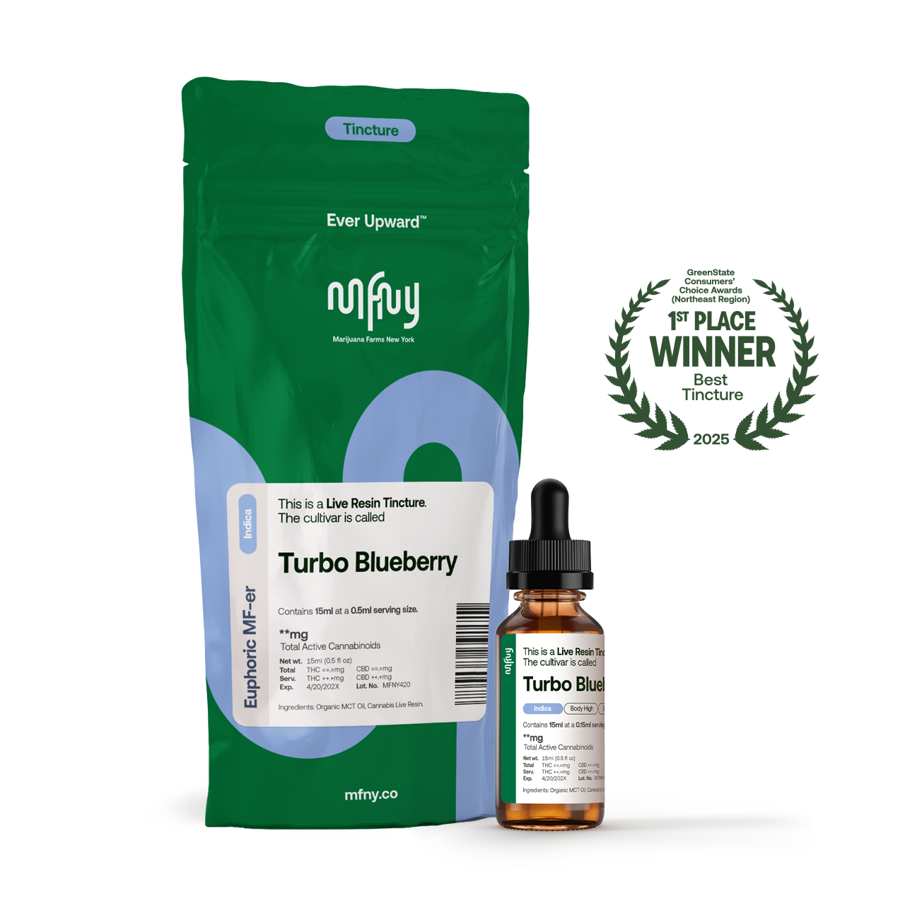 Photograph of product: Turbo Blueberry | Live Resin Tincture (373mg)