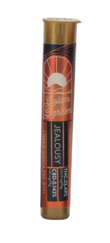 Photograph of product: Golden Garden | 1g Pre-Roll | Jealousy