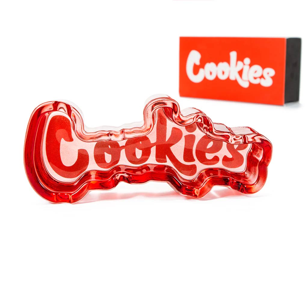 Photograph of product: Cookies Red Glass Ashtray
