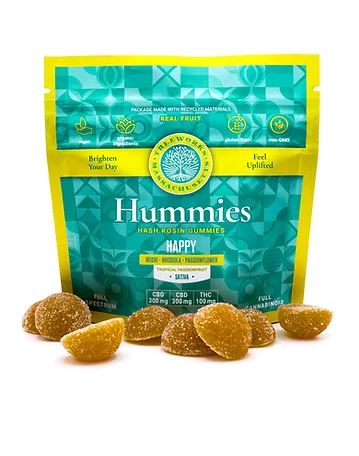 Photograph of product: HUMMIES - Happy Gummies (10mg/100mg)