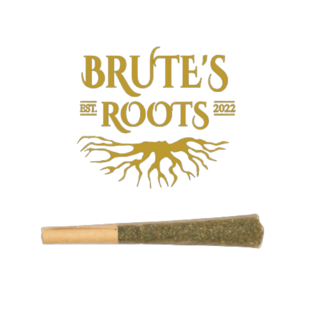 Photograph of product: Brutes Roots | Brute's Blend | Hybrid | Pre-Roll | Single 1g