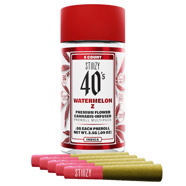 Photograph of product: 40's Watermelon Z Infused Multi-Pack 2.5g - Sales Floor