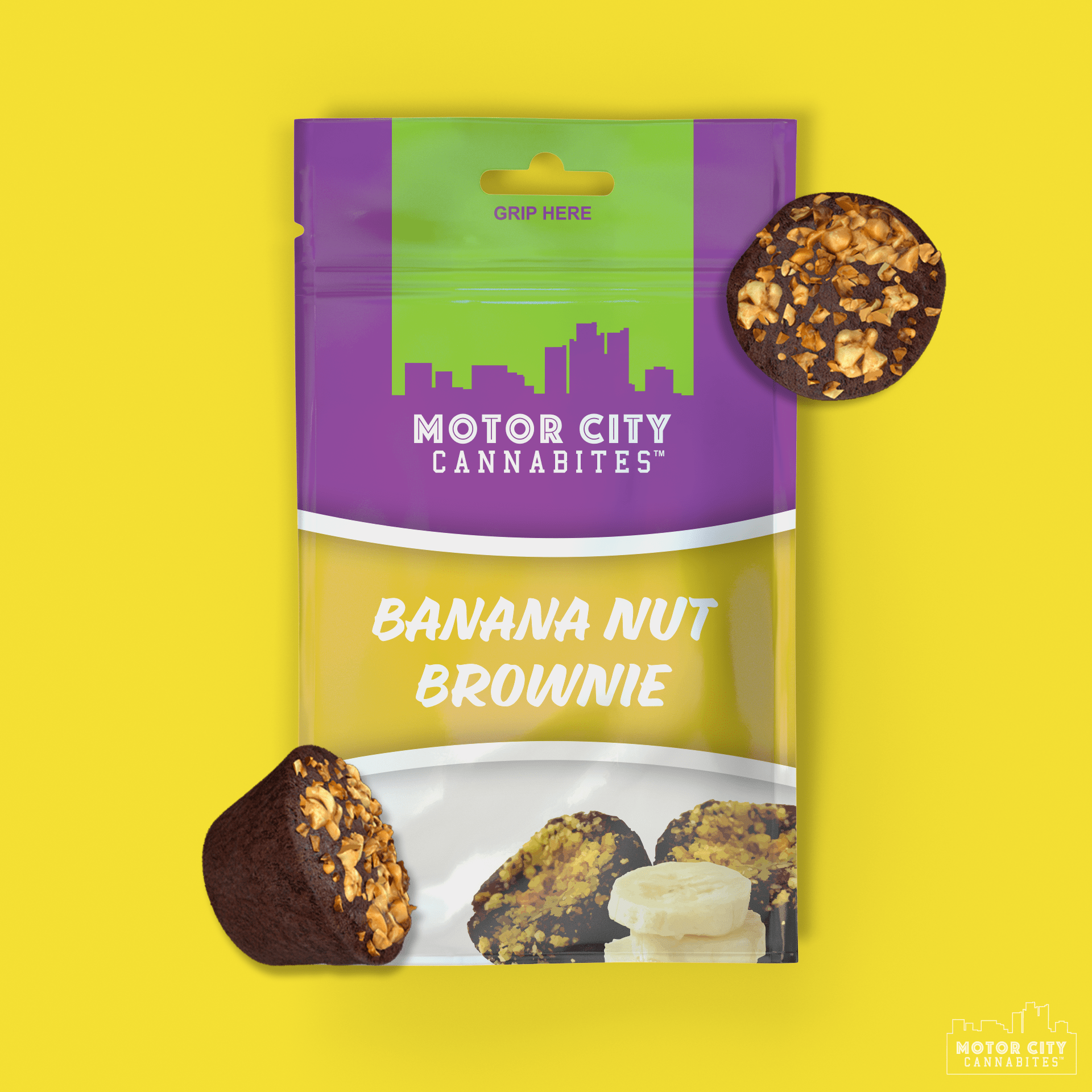 Photograph of product: MCC | BROWNIE | 200MG | BANANA NUT
