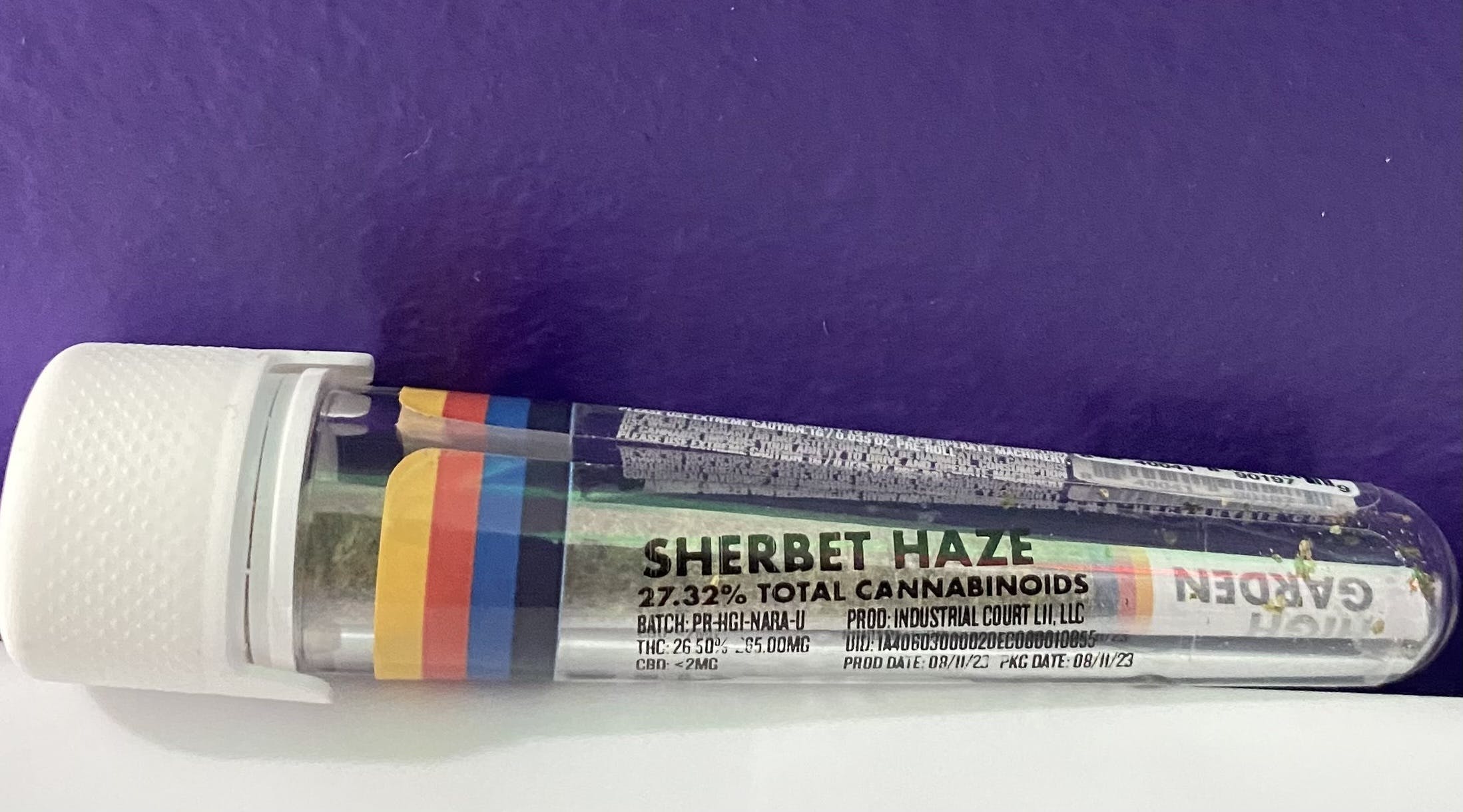 Photograph of product: High Garden - Sherbet Haze 1g Pre Roll