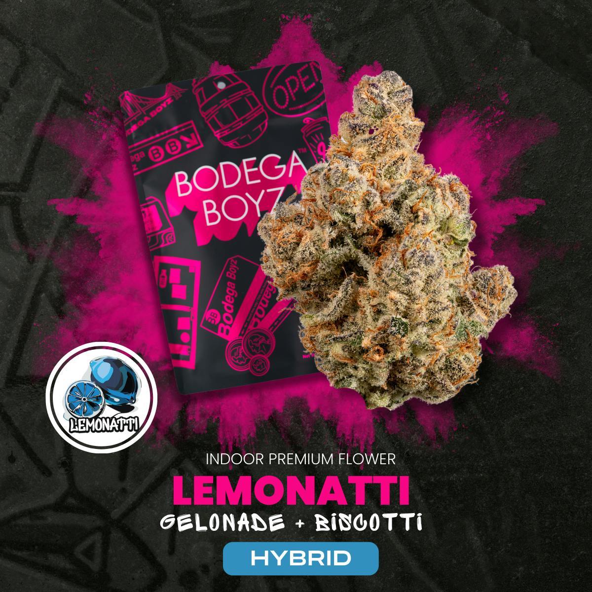 Photograph of product: Bodega Boyz | Lemonatti | 3.5g (Premium Oui'd)