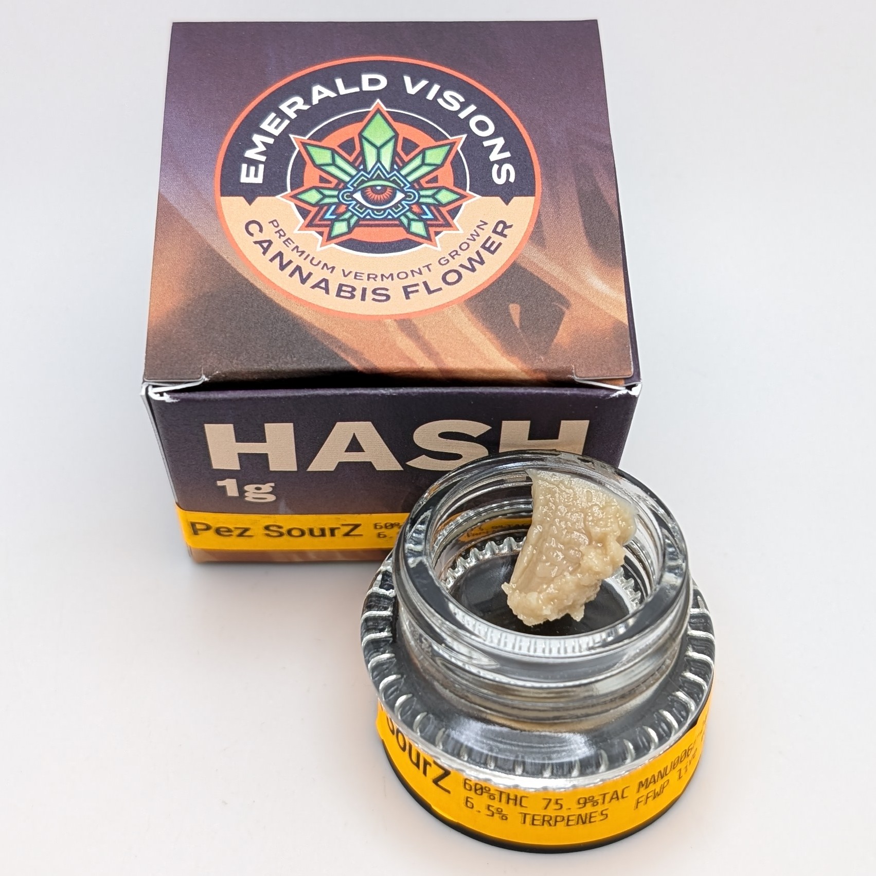 Photograph of product: Pez Sourz 1g Live Rosin