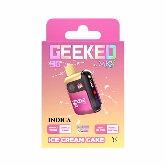 Photograph of product: Geeked By MKX - Disposable Vape - (3g) - Oui'd - **ICE CREAM CAKE** (2/$55)