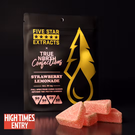 Photograph of product: Five Star X True North - Gummies - Strawberry Lemonade - 200mg