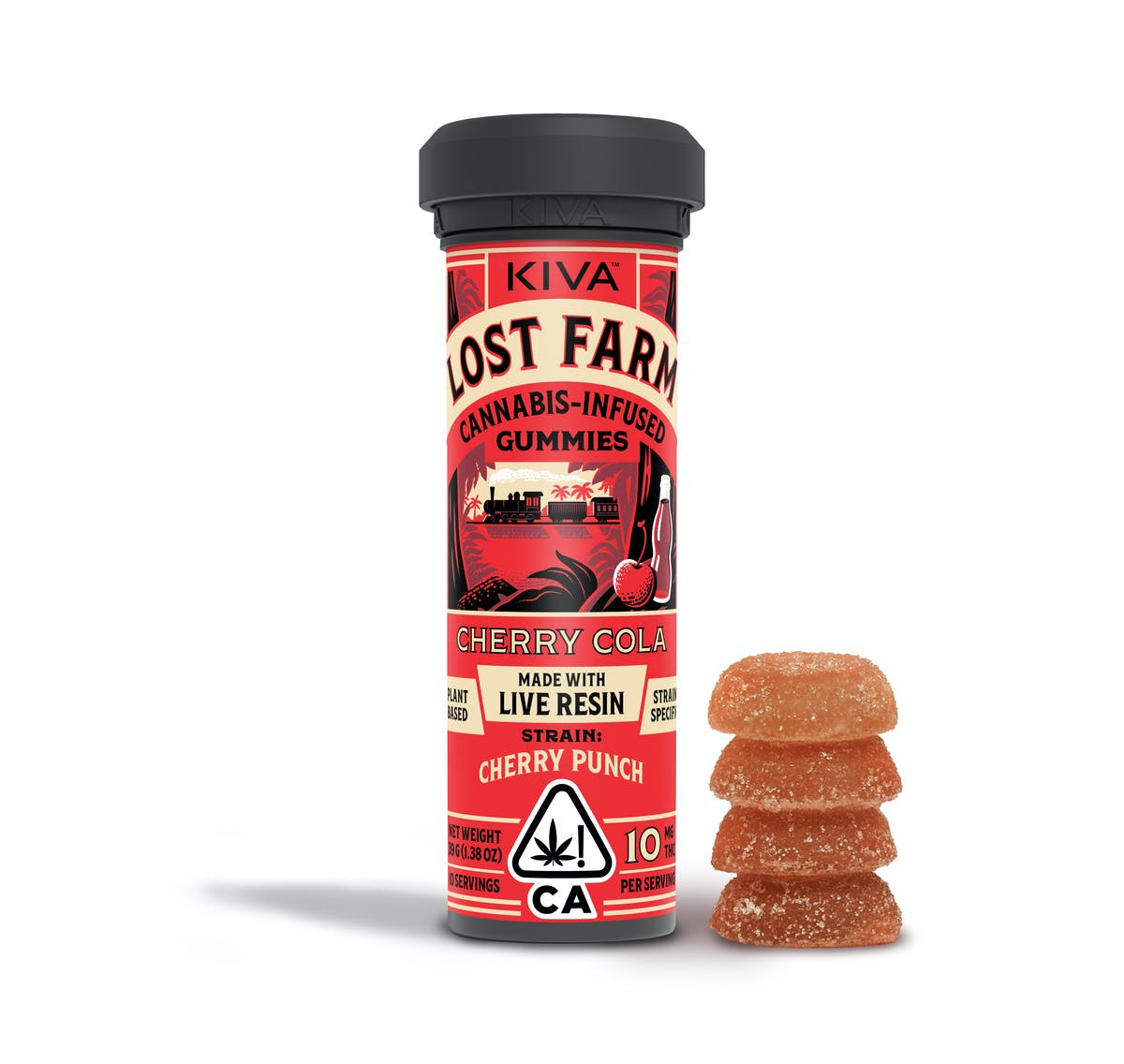 Photograph of product: Lost Farm Cherry Cola X Cherry Punch Gummy