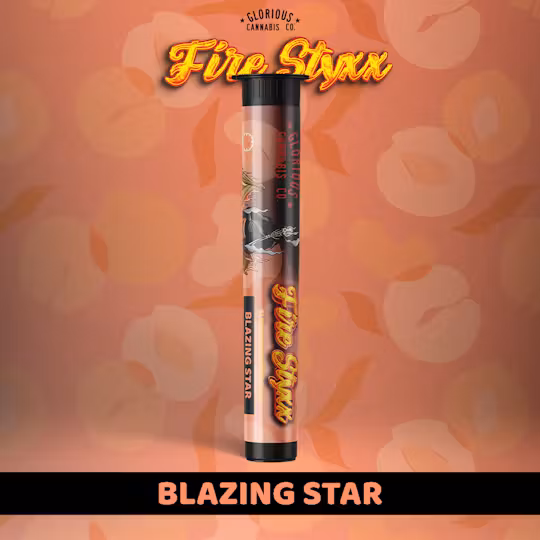 Photograph of product: Glorious Oui'd Co. Fire Styxx Infused Pre Roll Blazin Star