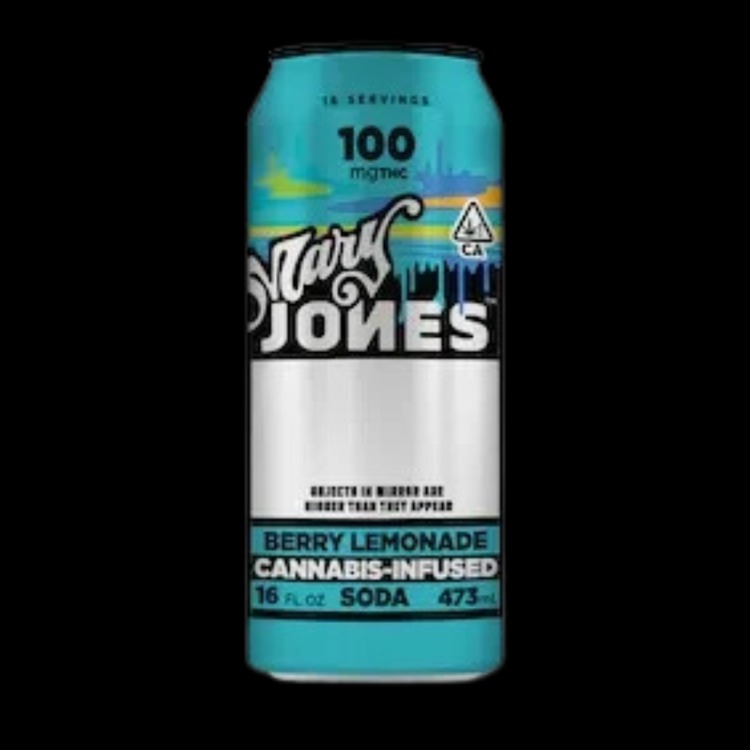 Photograph of product: Berry Lemonade Soda 100mg 16oz Liquid Edible Mary Jones