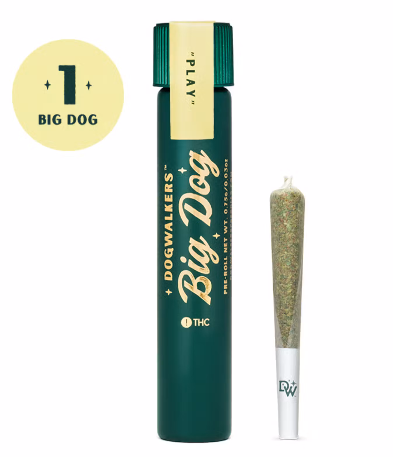 Photograph of product: Dogwalkers - White Durban - Pre-Roll - 0.75g