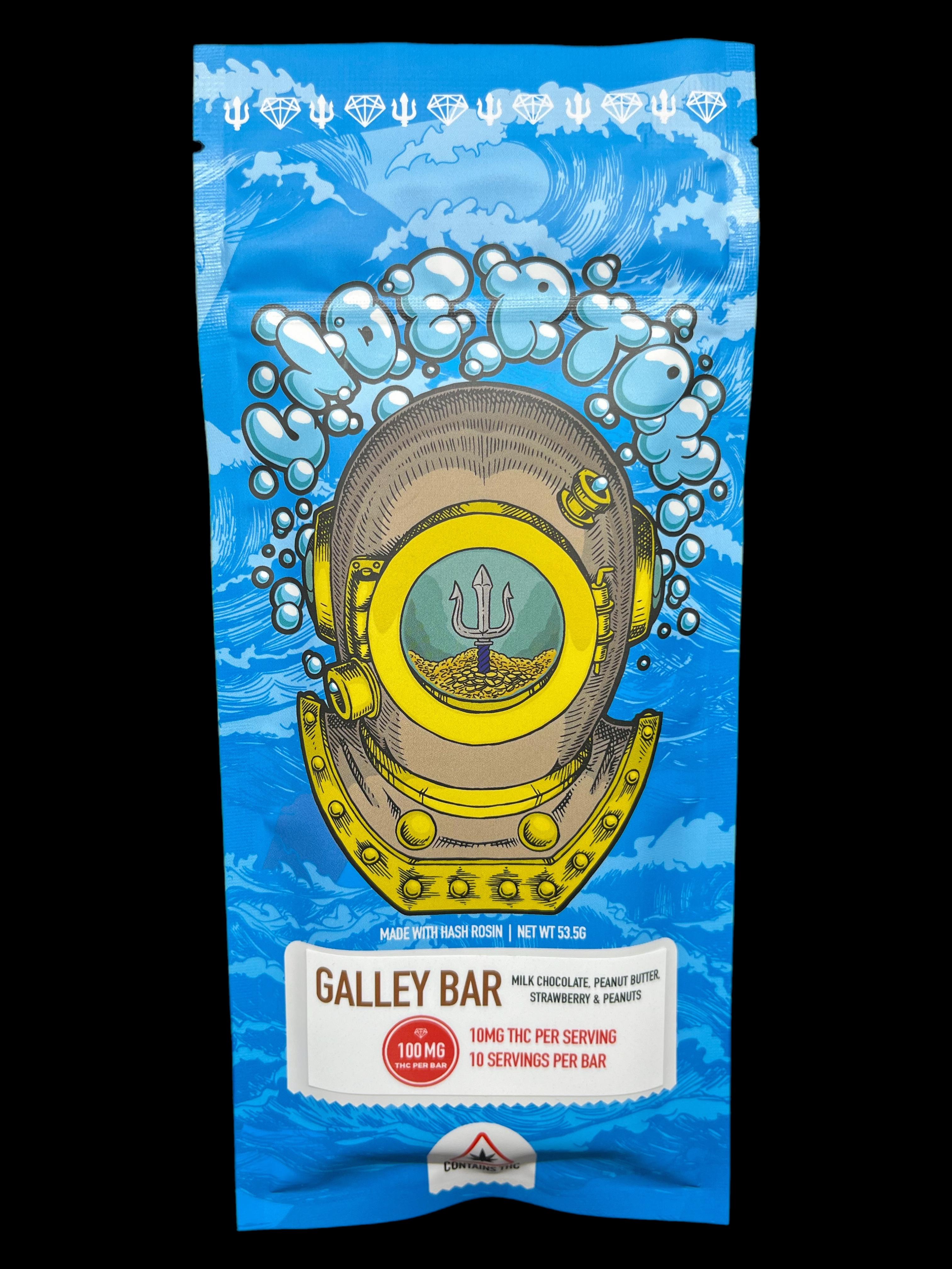 Photograph of product: Undertow Oui'd: 100mg The Galley Chocolate Bar
