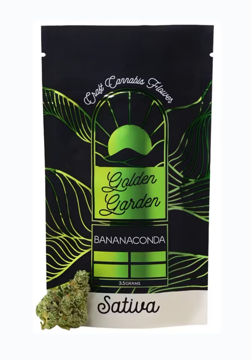 Photograph of product: GOLDEN GARDEN | BANANACONDA | 3.5 GRAMS FLOWER - 3.5g