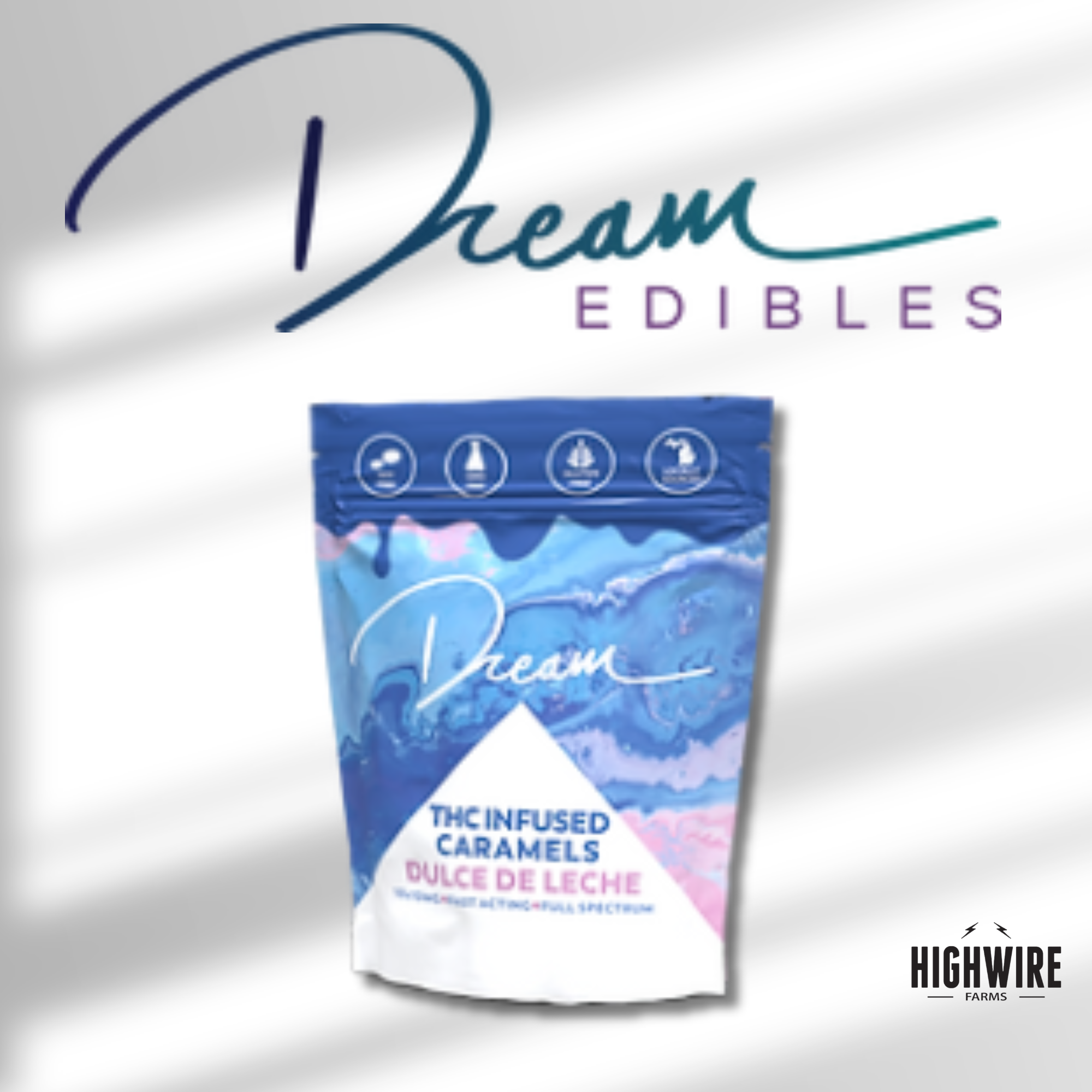 Photograph of product: Dream Caramel Dulce De Leche 100mg 10pk