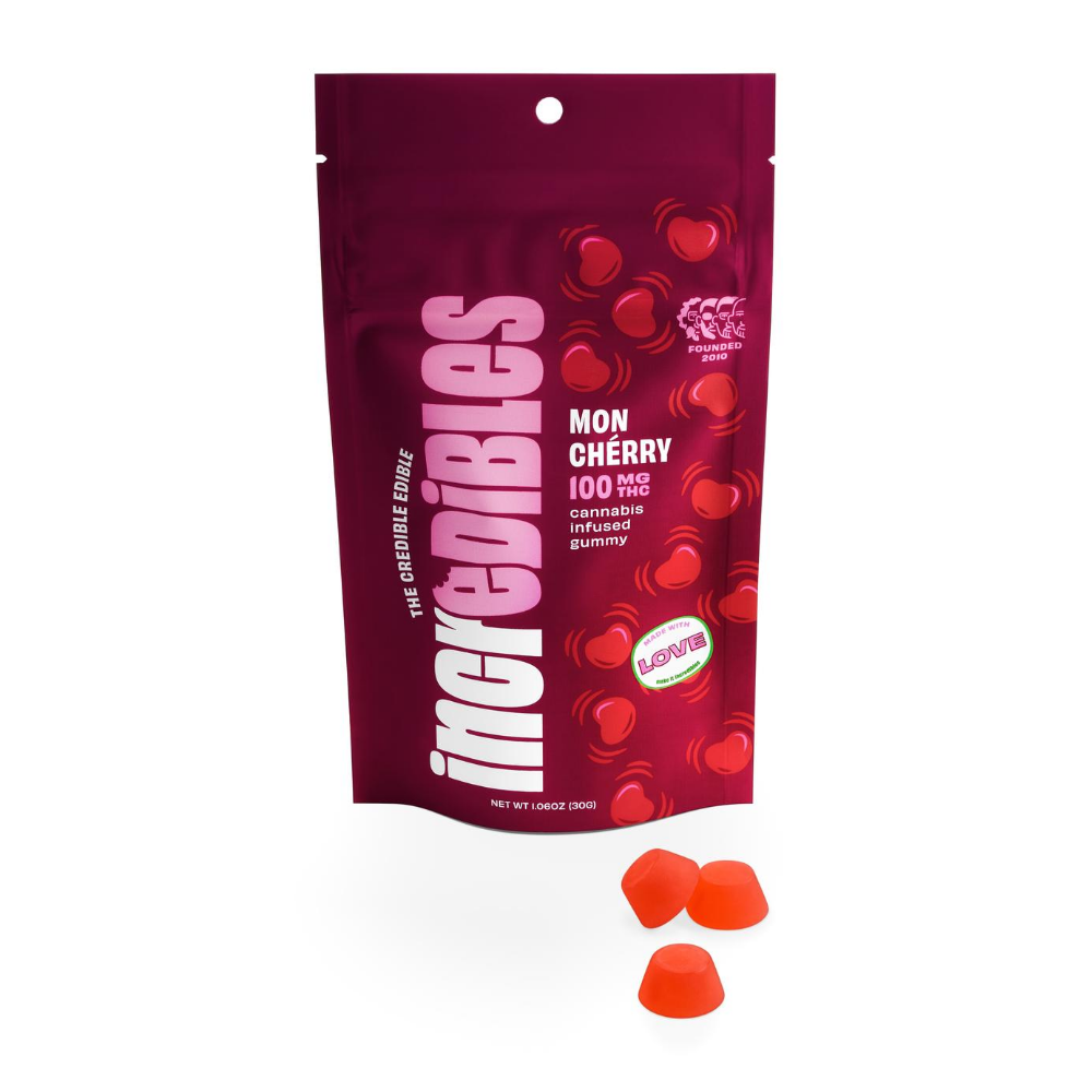 Photograph of product: Incredibles Mon Cherry Lozenges 100mg (10pk)