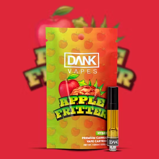 Photograph of product: DANK - 1g Vape Cart - Apple Fritter (H)