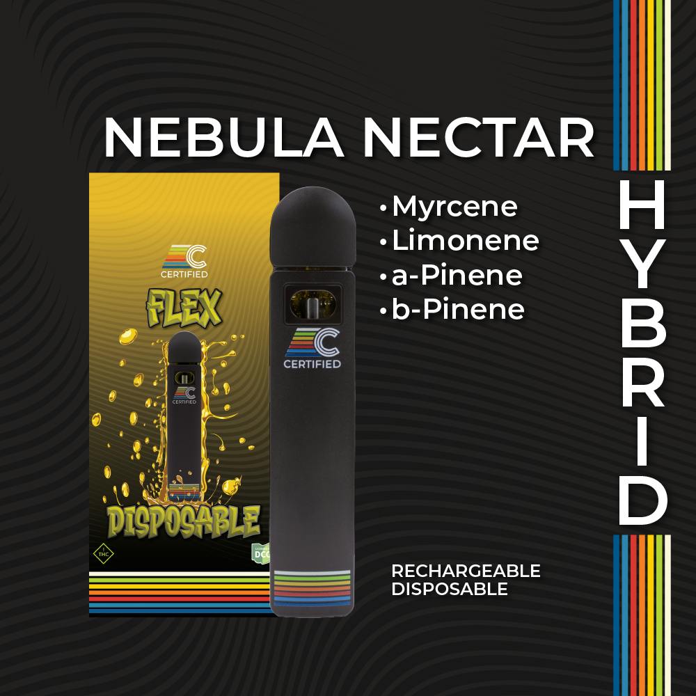 Photograph of product: Nebula Nectar - FLEX | 1g Distillate Disposable - 