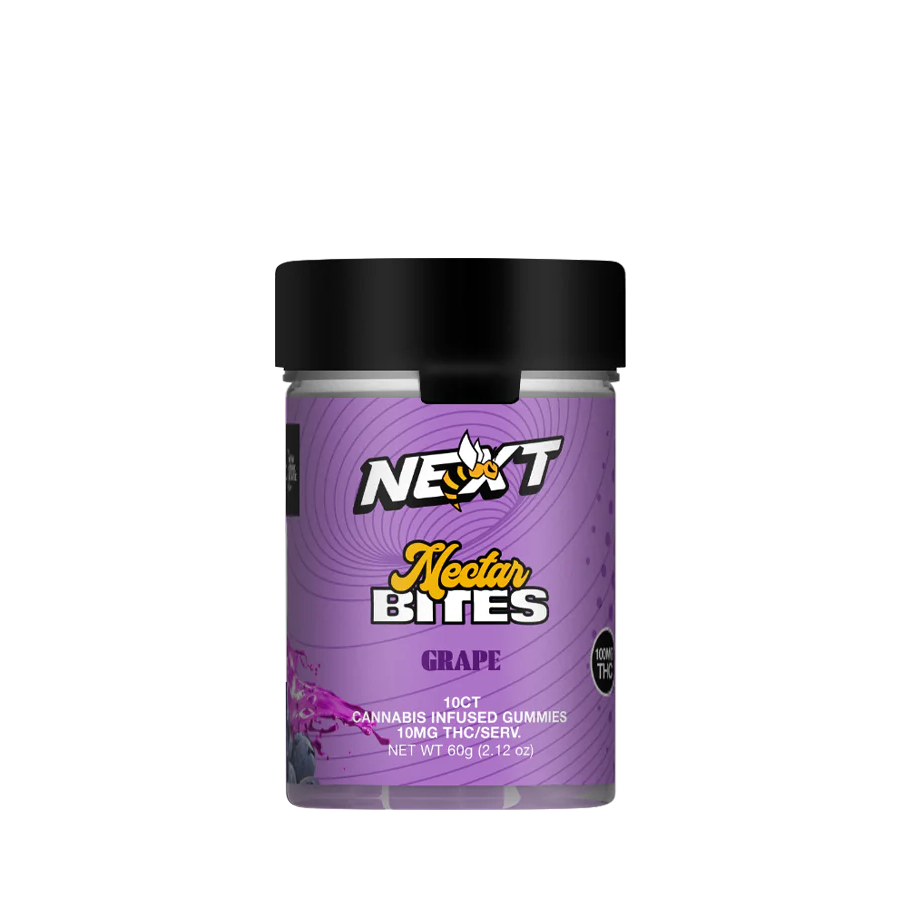 Photograph of product: NEXT | 10mg 10pk | Grape Gummies