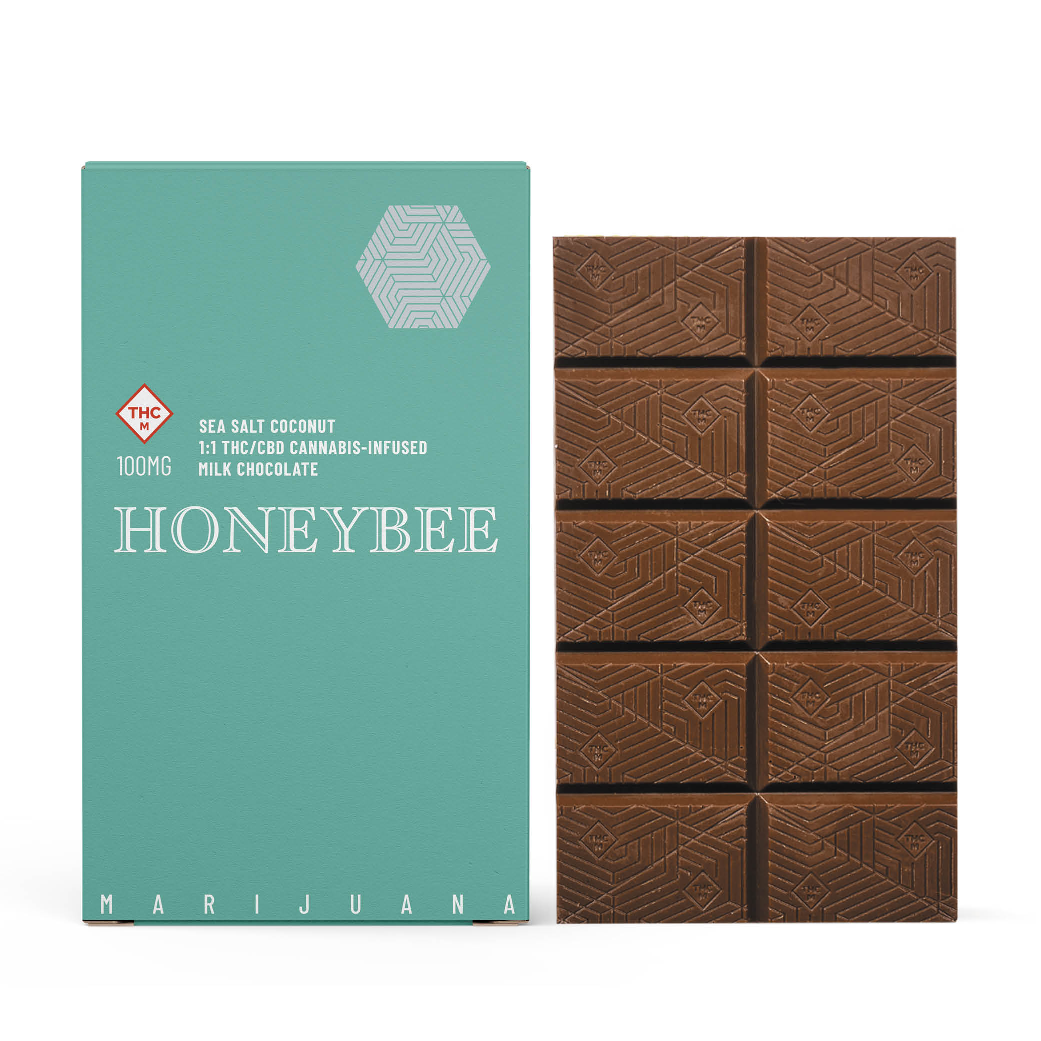 Photograph of product: Toasted Coconut + Sea Salt Milk 1:1 Chocolate