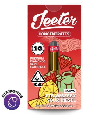 Photograph of product: Jeeter Juice - Strawberry Sour Diesel - Premium Diamonds (1000mg)