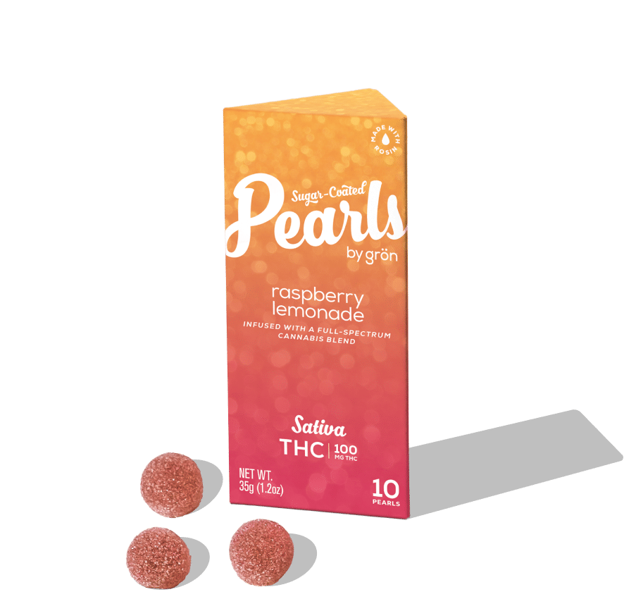 Photograph of product: Gron - Pearls Raspberry Lemonade - 100mg 10pk