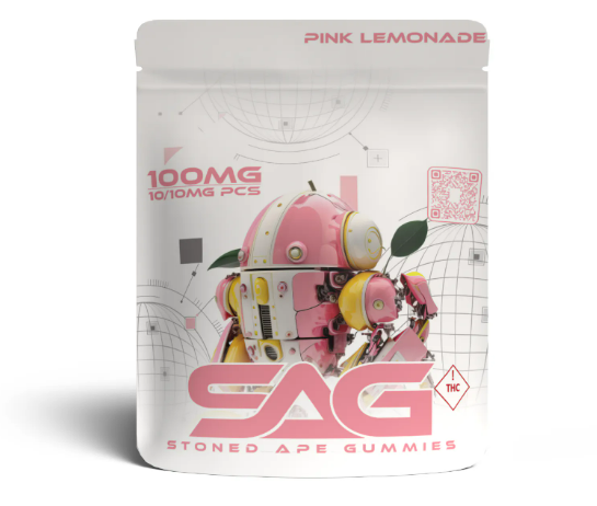 Photograph of Product: SACC Pink Lemonade Gummies 100mg