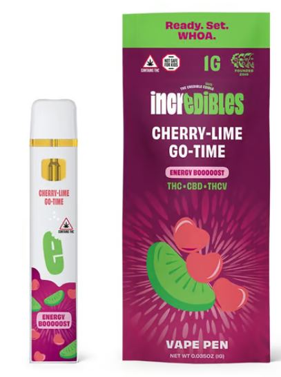 Photograph of product: Energize 14:1:1 (Cherry-Lime Go Time) Disposable Vape Pen | 1g