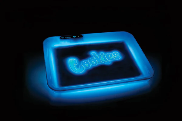 Photograph of product: Cookies V4 Glow Tray Rolling Tray - Blue