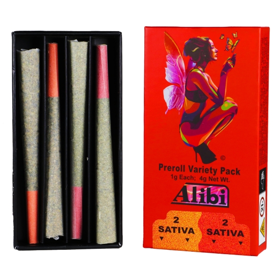 Photograph of product: Alibi | Dream Star & Nilla Waffer | Pre-Rolls | 4pk | 4g
