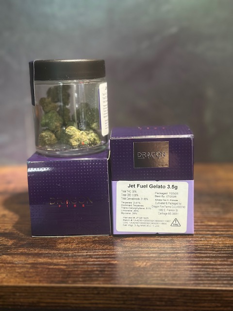 Photograph of product: Jet Fuel Gelato Dragonfire - 3.5g