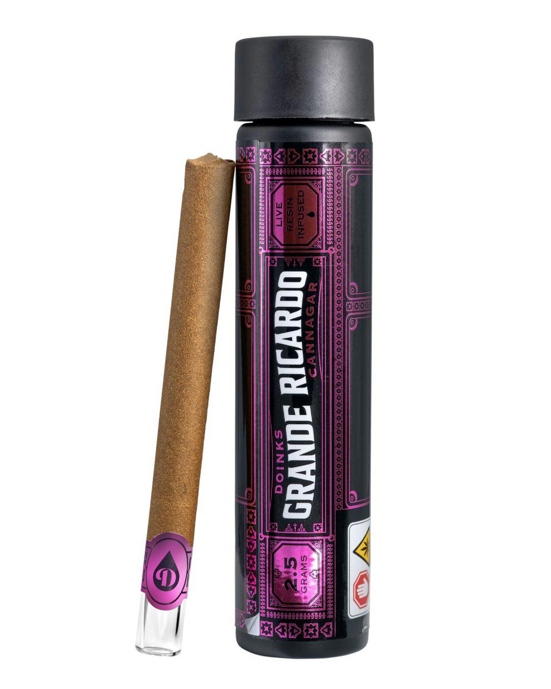 Photograph of Product: Orange Push Pop [Infused] Grande Ricardo Cannagar | 2.5g