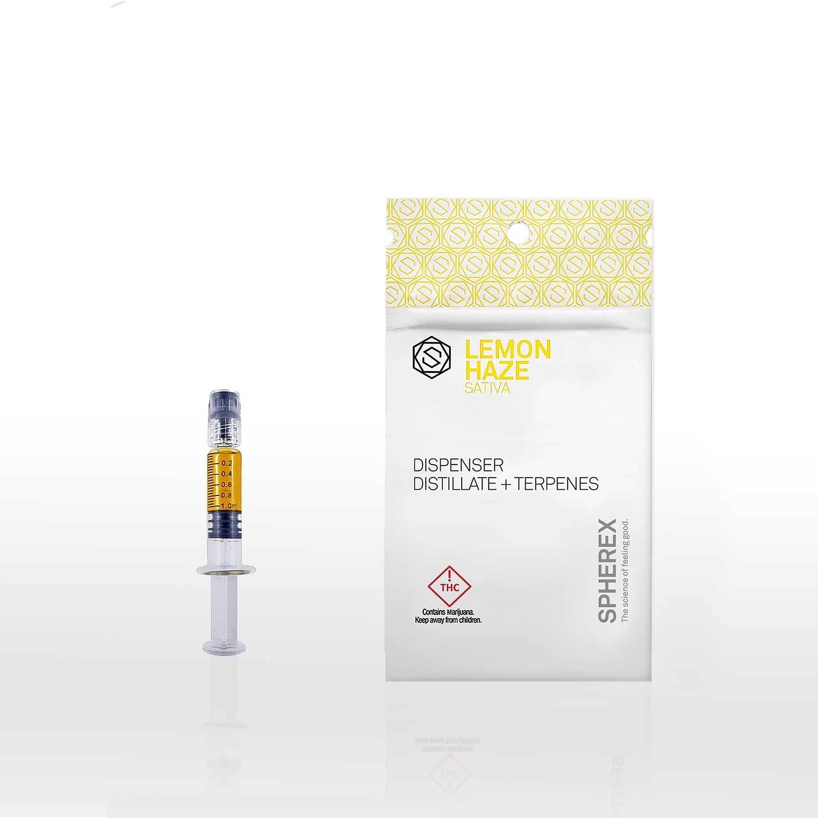 Photograph of product: Spherex Syringe (S) LEMON HAZE