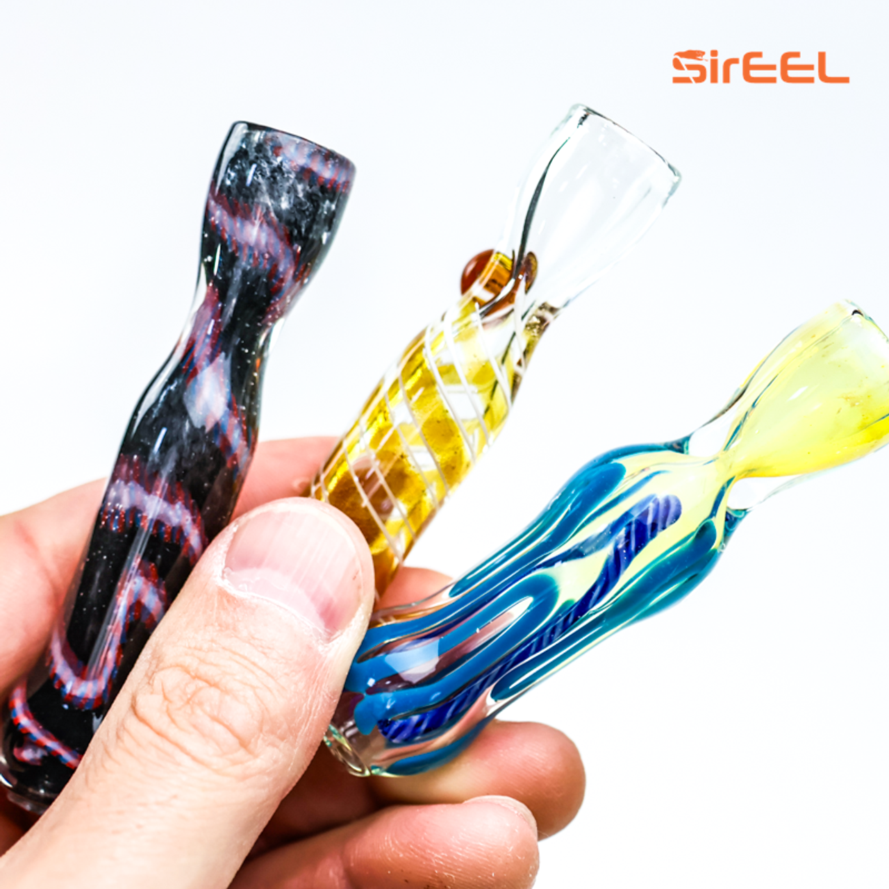 Photograph of product: SirEEL - 3" Assorted Bulk Chillum - Assorted Colors