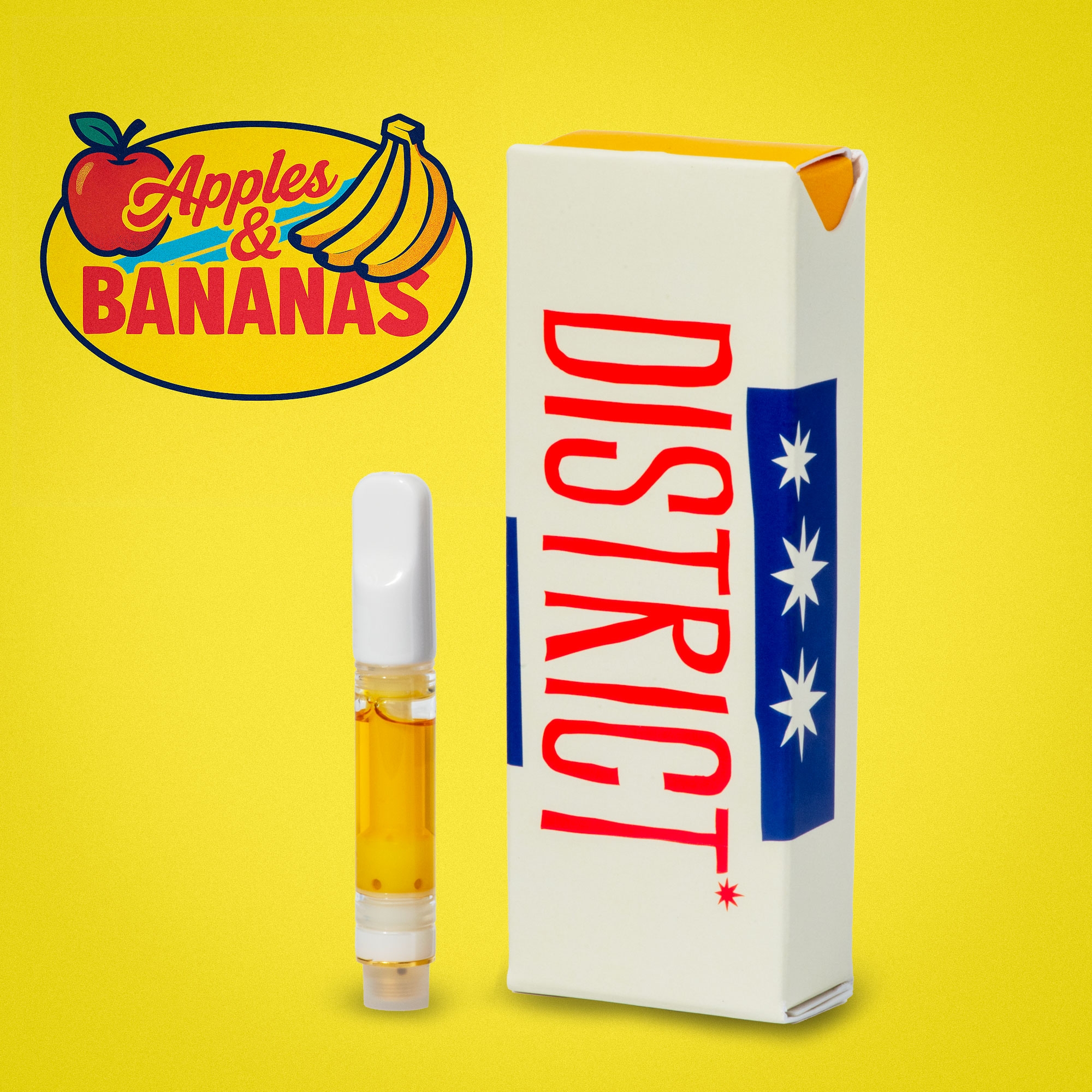 Photograph of product: Apples & Bananas Distillate Vape Cartridge