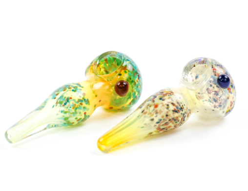 Photograph of product: LuvBuds - Fumed and Fritted Hand Pipe - 4"