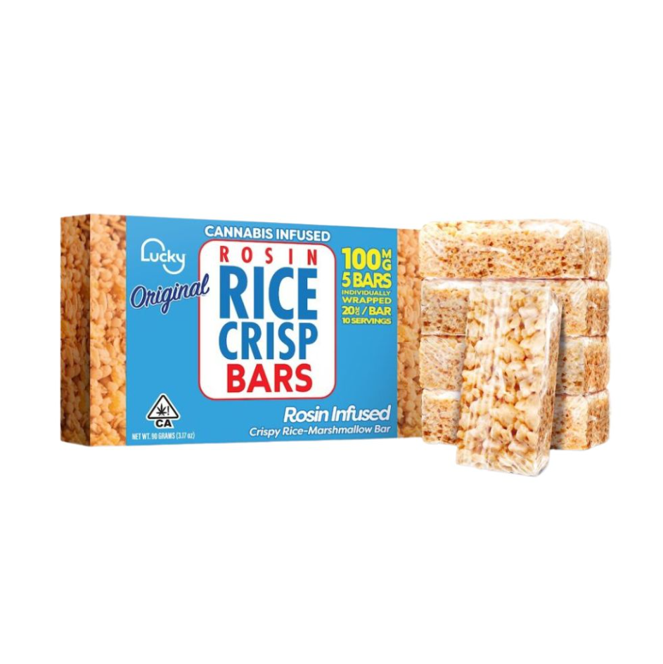 Photograph of product: Froot Lucky Crispy Rice Bars Original (Rosin) 100mg