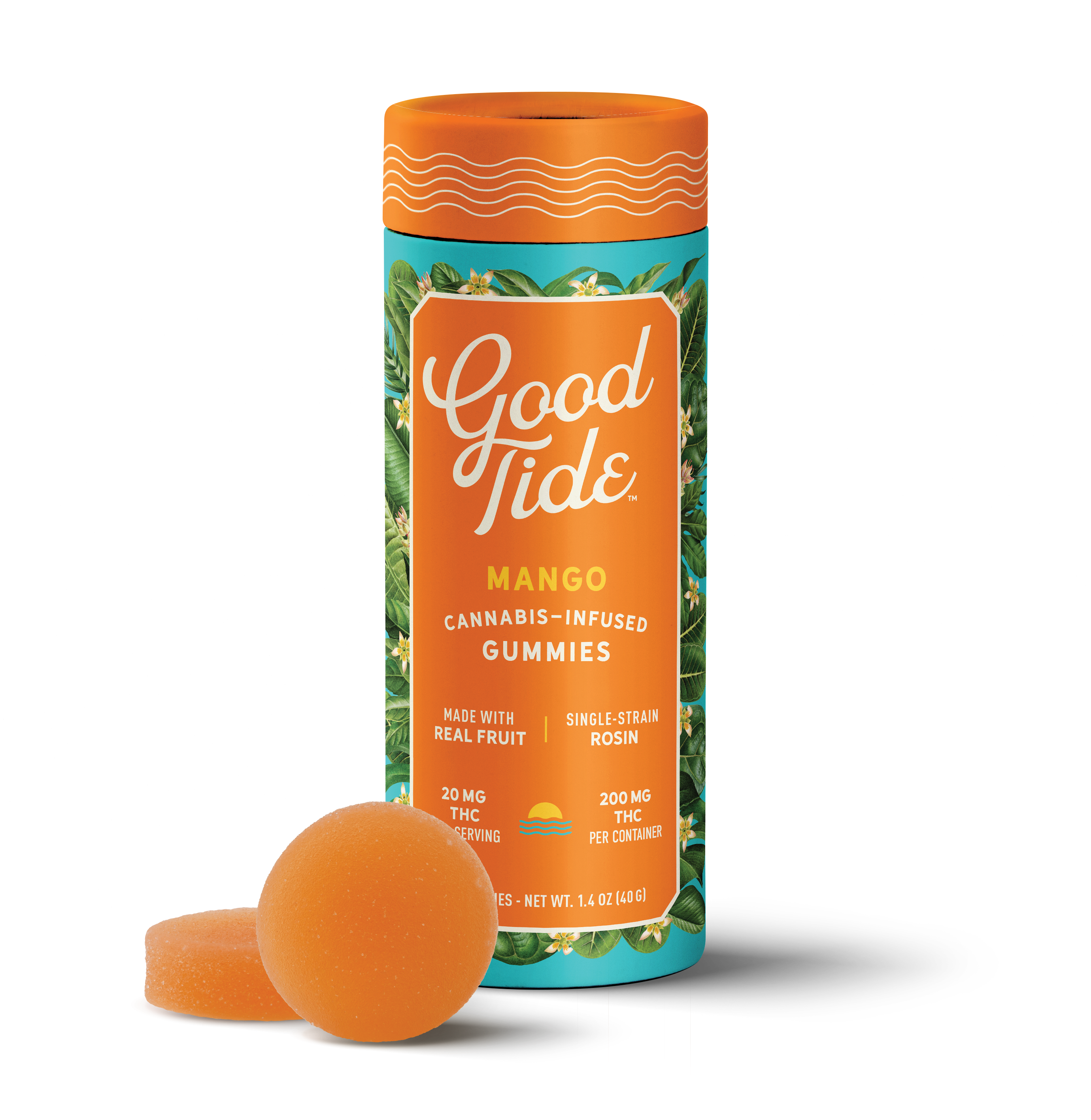Photograph of product: Good Tide | Mango | Hash Rosin | Gummies | 200mg