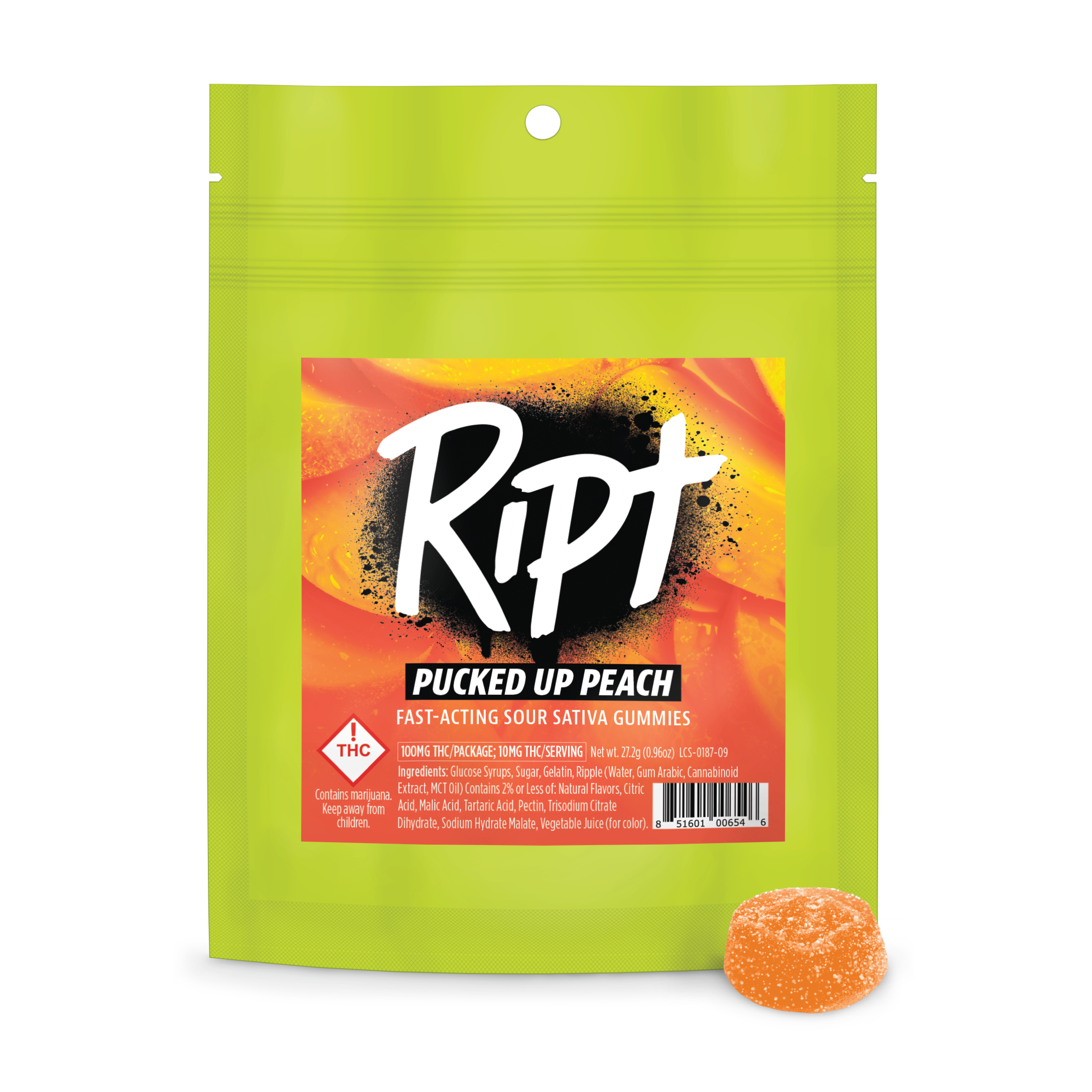 Photograph of product: Ript Pucked Up Peach