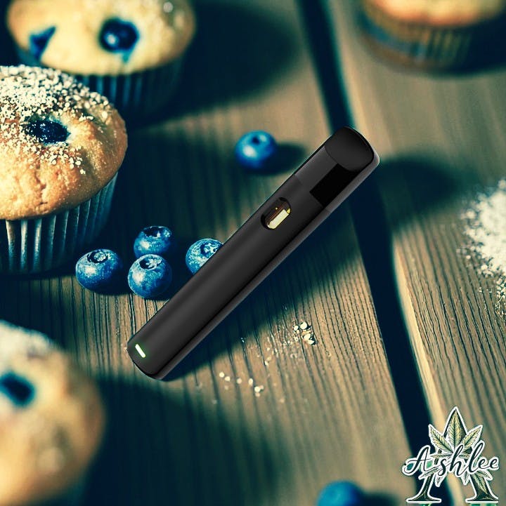 Photograph of product: BLUEBERRY MUFFINS - LIVE ROSIN - DISPOSABLE - 1 G