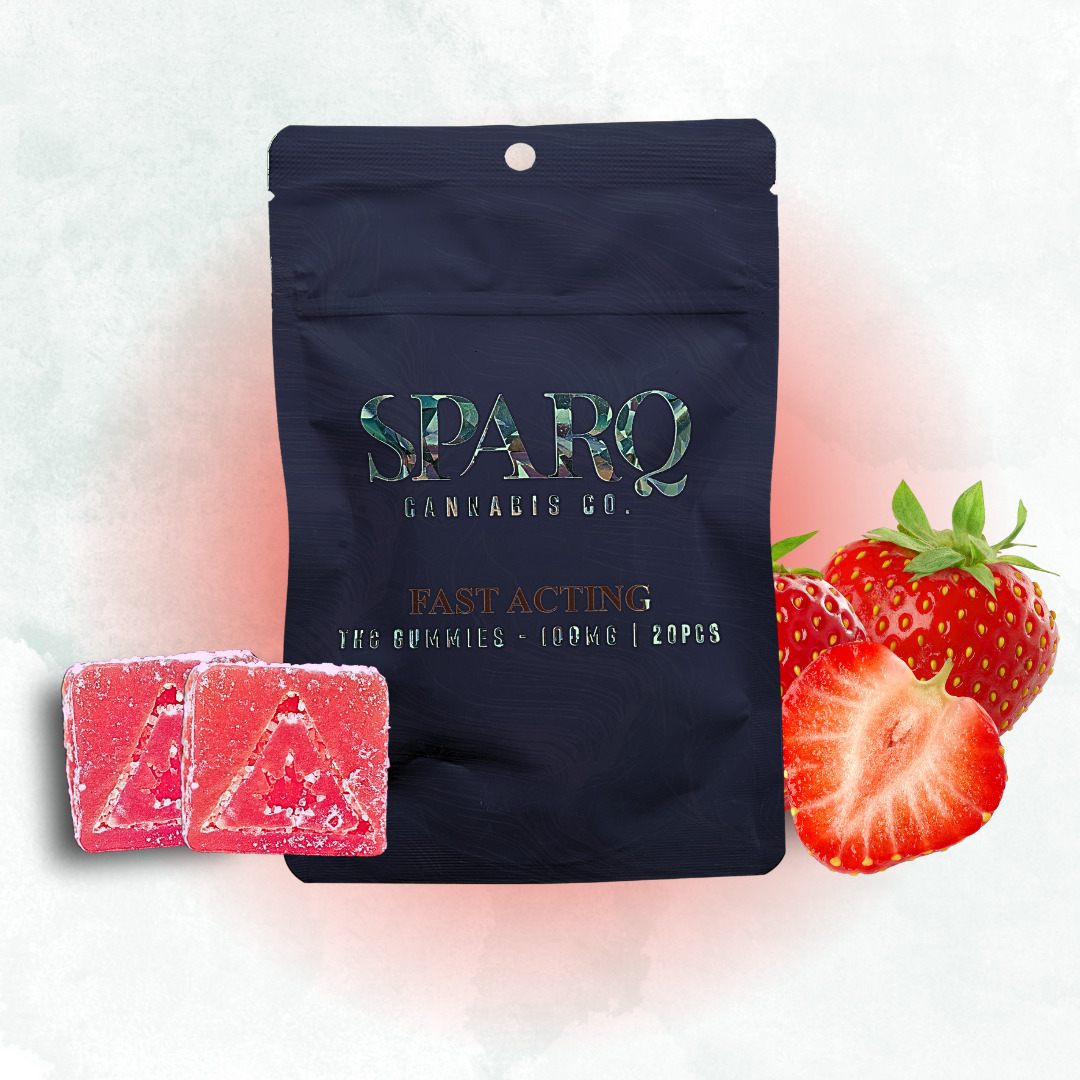 Photograph of product: Strawberry Fast Acting Gummies | 20pk