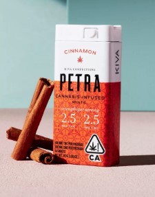 Photograph of product: Kiva Petra Saigon Cinnamon 1:1 100mg