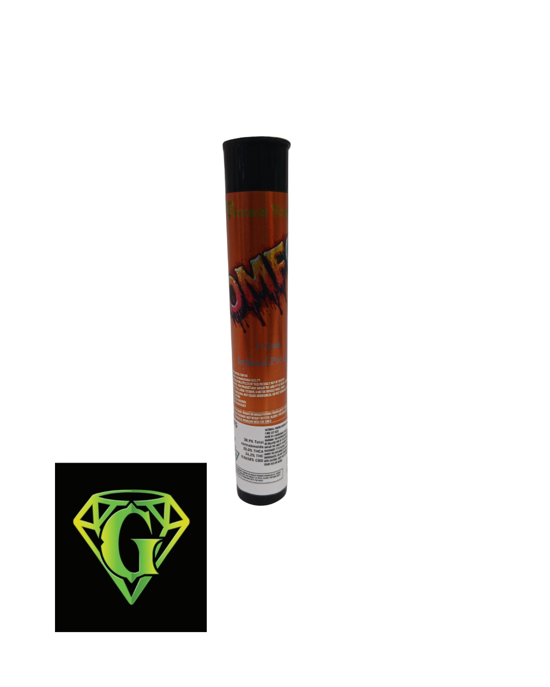 Photograph of product: GreenCo | OMFG | 1g | Infused Pre Roll