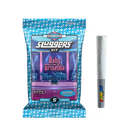 Photograph of product: SLUGGERS - Infused Prerolls - Baby Griselda - Diamond Edition - 5pk - 3.5G